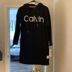 Never been worn Calvin Klein Black hoodie dress